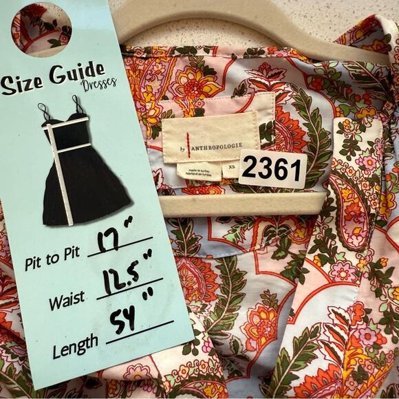 Anthro Somerset XS Floral Multicolor Dress - Picture 7 of 8